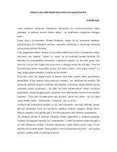 Džono Locko individualistinės teisės koncepcijos bruožai