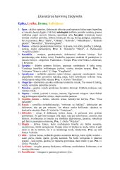 Lietuvių kalbos literatūros terminų žodynėlis