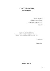 Liberalizmo politinė filosofija 19 puslapis