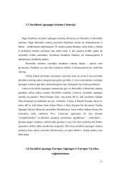 Eurointegracija – Lietuvos socialinės apsaugos raidos veiksnys 11 puslapis