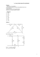Nuolatinės srovės elektros grandinės analizė 1 puslapis
