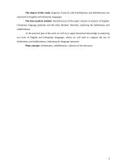 Definiteness and Indefiniteness in English and Lithuanian 4 puslapis
