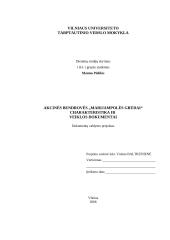 Įmonės charakteristika ir veiklos dokumentai: AB "Marijampolės grūdai"
