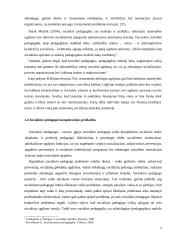 Socialinio pedagogo vadovo vaidmuo didinant socialinio pedagogo darbo efektyvumą 5 puslapis