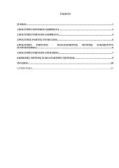 LR politinė sistema. Kursinis darbas