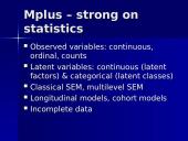 Mplus: what could be interesting to know  3 puslapis