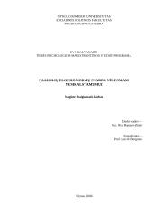 Paauglių elgesio normų svarba vėlesniam nusikalstamumui