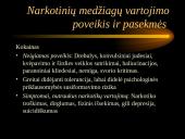Alkoholio ir narkotikų vartojimas. Vartojimo pasekmės.  8 puslapis