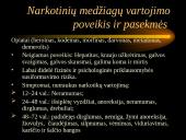 Alkoholio ir narkotikų vartojimas. Vartojimo pasekmės.  9 puslapis