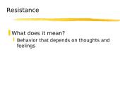 Resistance