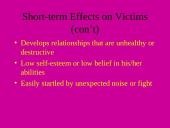Short-term Effects on Victims 3 puslapis