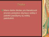 AB “ Vilnius Pergalė “ prekybos skyriaus veiklos tobulinimas. 3 puslapis