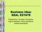 Business idea: Real estate